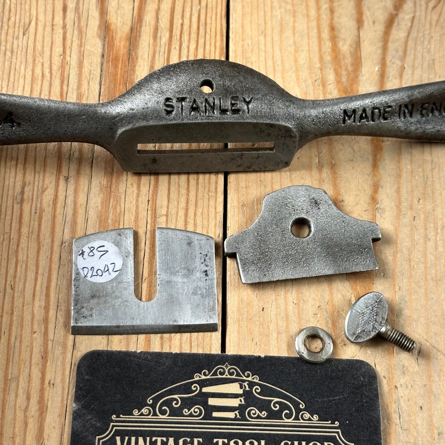 D2042 Vintage STANLEY England Flat Base No:64 SPOKESHAVE Spoke Shave