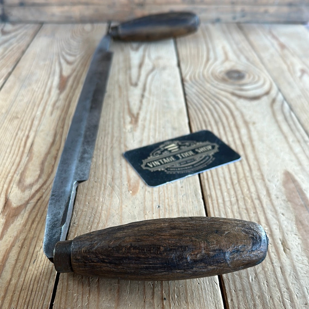 D1432 Vintage FOOTPRINT England 10” DRAWKNIFE draw knife