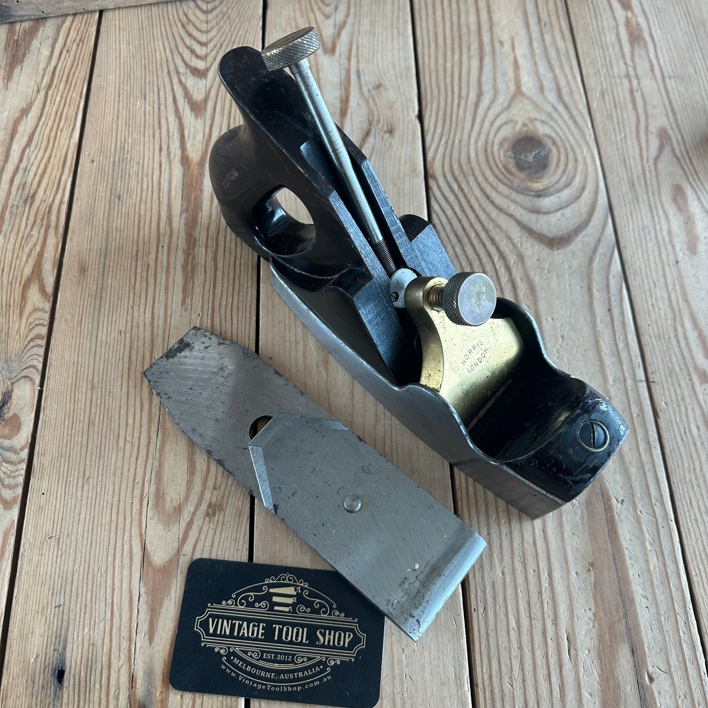 N1631 NICE! Vintage NORRIS A5 London Infill Smoothing PLANE