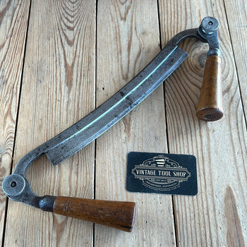 PL119 Vintage 10” JENNINGS USA folding handle wood shaving DRAWKNIFE draw knife