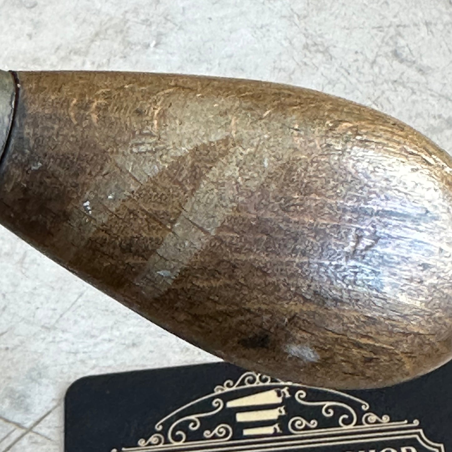 SOLD. H1613 Vintage wooden handled OYSTER KNIFE by HENRY BOKER Germany