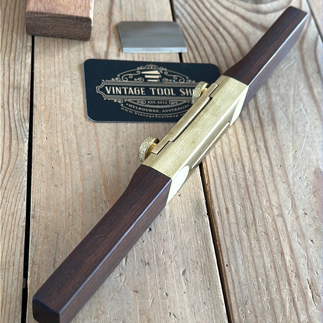 SOLD H851 Contemporary Australian HNT GORDON Gidgee CURVED BASE SPOKESHAVE IOB