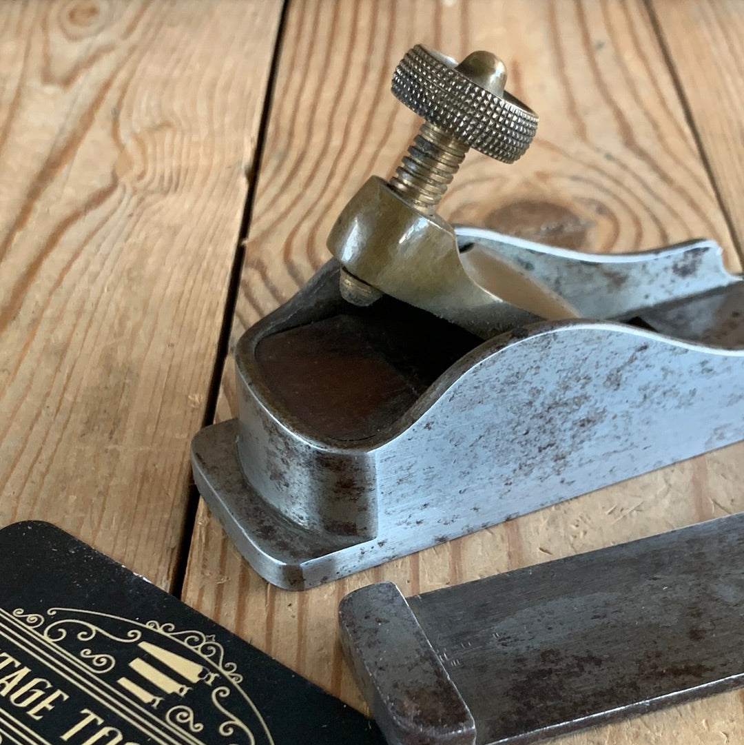 SOLD H666 RARE Matching Numbers Antique STEWART SPIERS of Scotland THUMB PLANE Original Blade