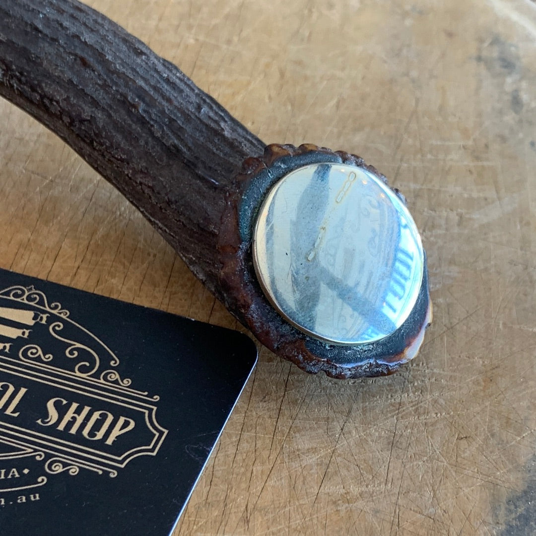 SOLD H626 Vintage WALKER & HALL Sheffield England carving knife with STAG HANDLE kitchen knives