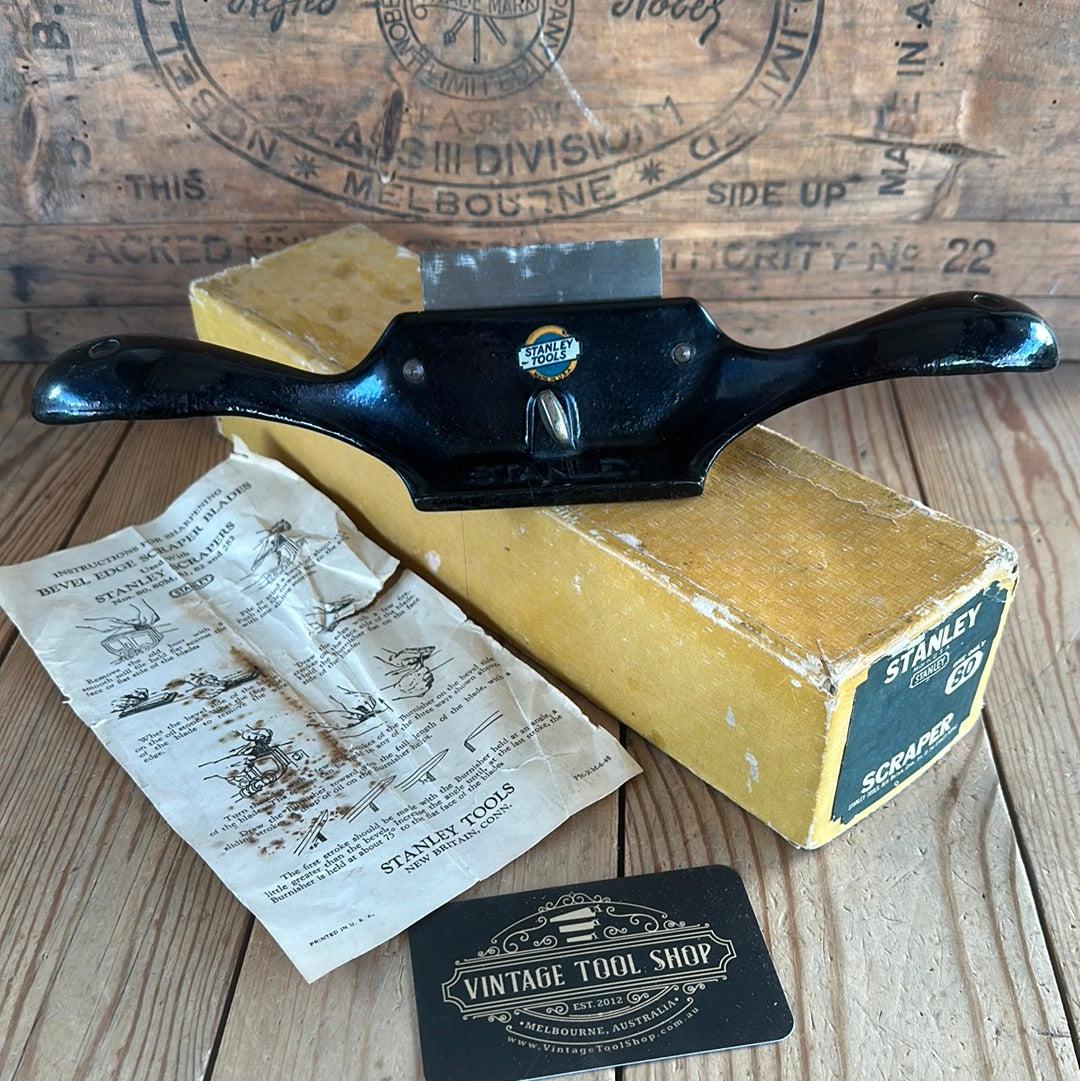 N1003 Vintage STANLEY USA COLLECTOR GRADE No.80 Sweetheart era SCRAPER PLANE