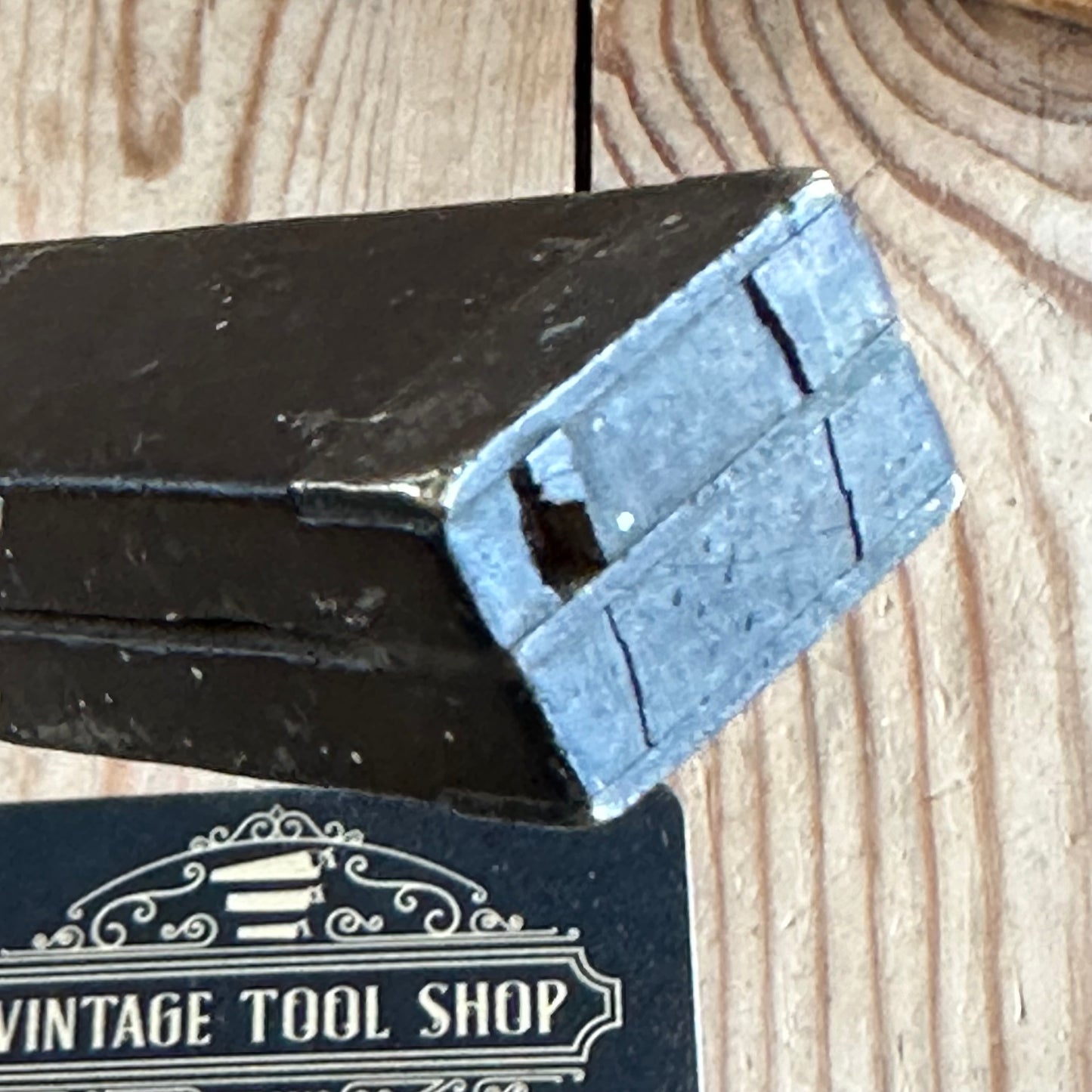 H1428 Vintage 12” EBONY & BRASS bevel