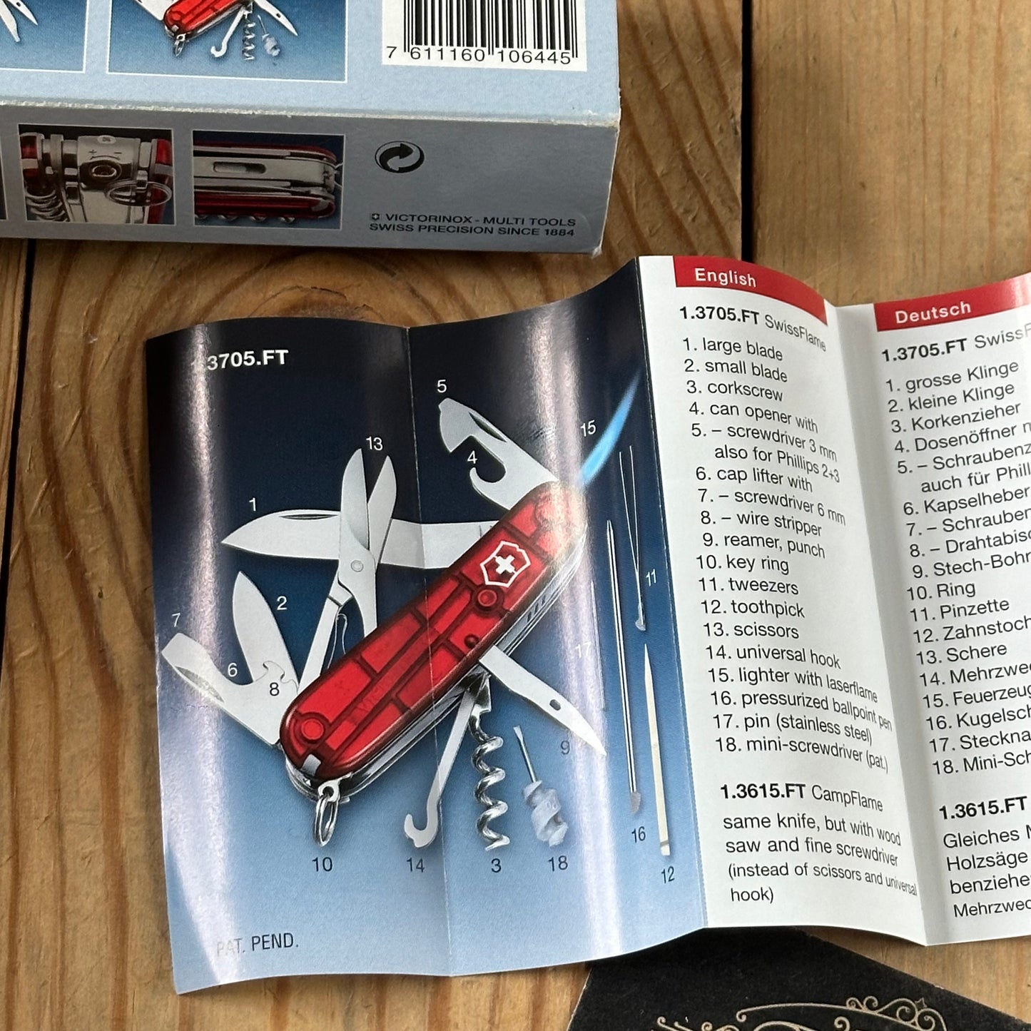 K63 ULTRA RARE! Vintage Collectable Victorinox SWISS FLAME SWISS ARMY KNIFE