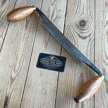 D1433  Vintage wood shaving 8” DRAWKNIFE draw knife by AARON HILDICK England
