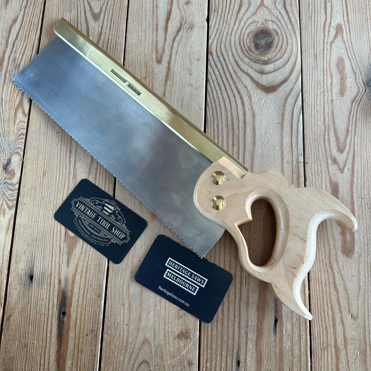 VHSK HERITAGE SAWS Melbourne KINGSTON Carcass or Tenon SAW with ROCK MAPLE handle