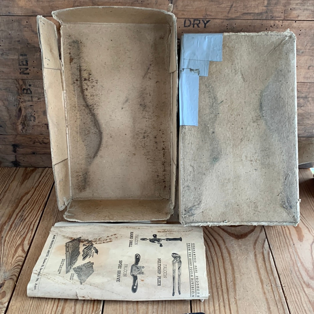 SOLD H418 Vintage Australian FALCON POPE No.4 9” plane IOB instructions