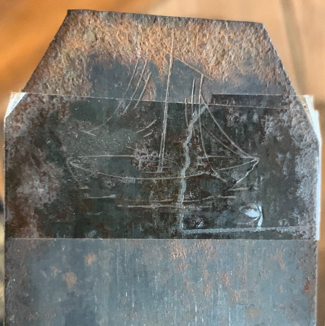 Y1504 Antique FRENCH Wooden SMOOTHING PLANE display