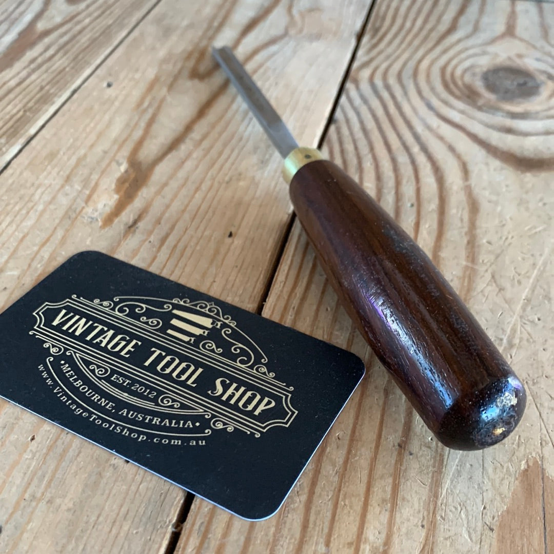 D1176 Vintage ASHLEY ILES England GOUGE carving chisel with Rosewood handle