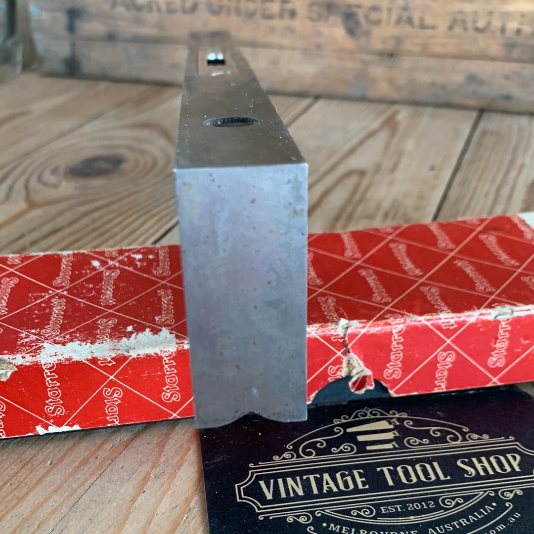 SOLD T9804 Vintage STARRETT No.132-12 12” 300mm engineers METAL SPIRIT LEVEL IOB in box