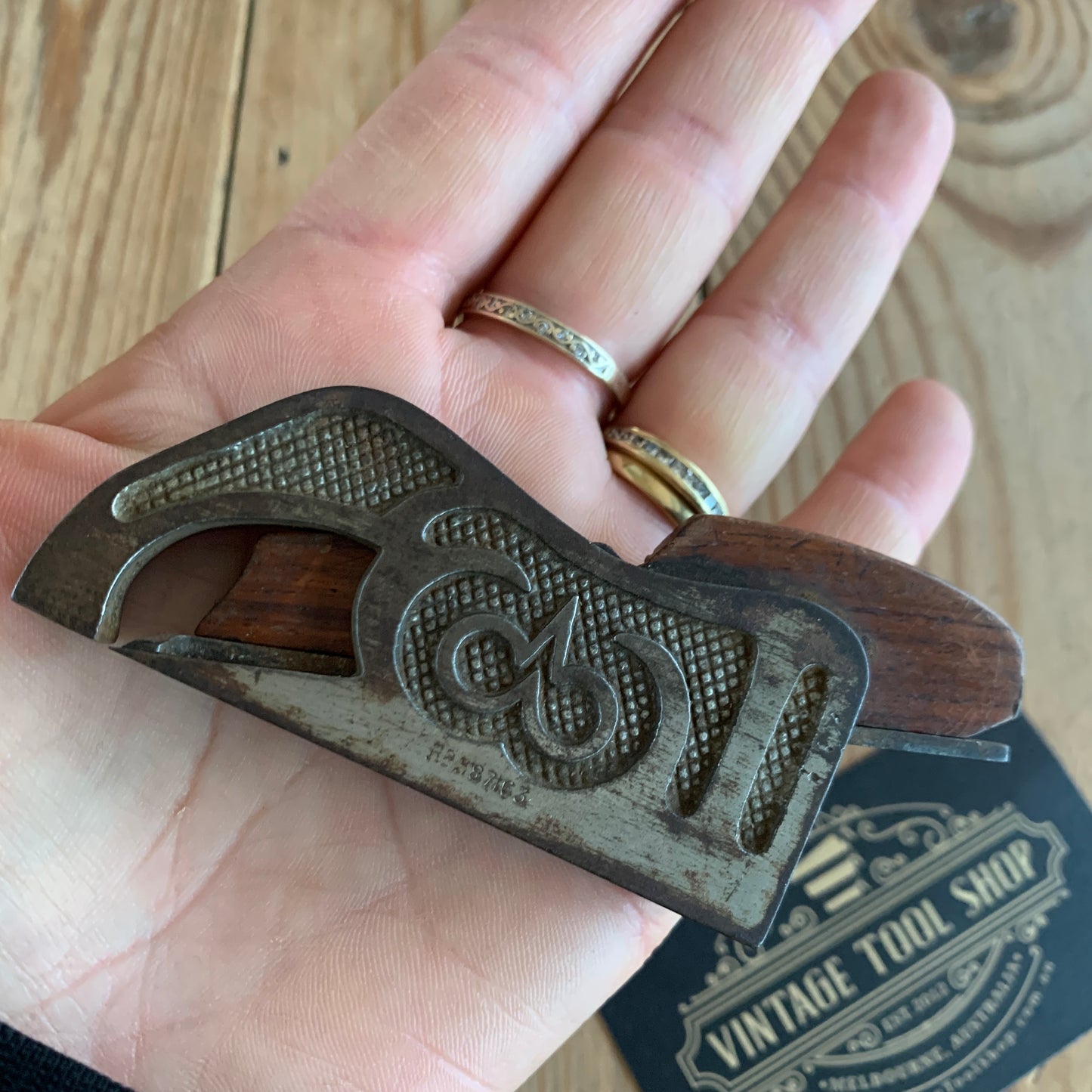 SOLD D1086 Antique EDWARD PRESTON No.1366 mini SHOULDER PLANE