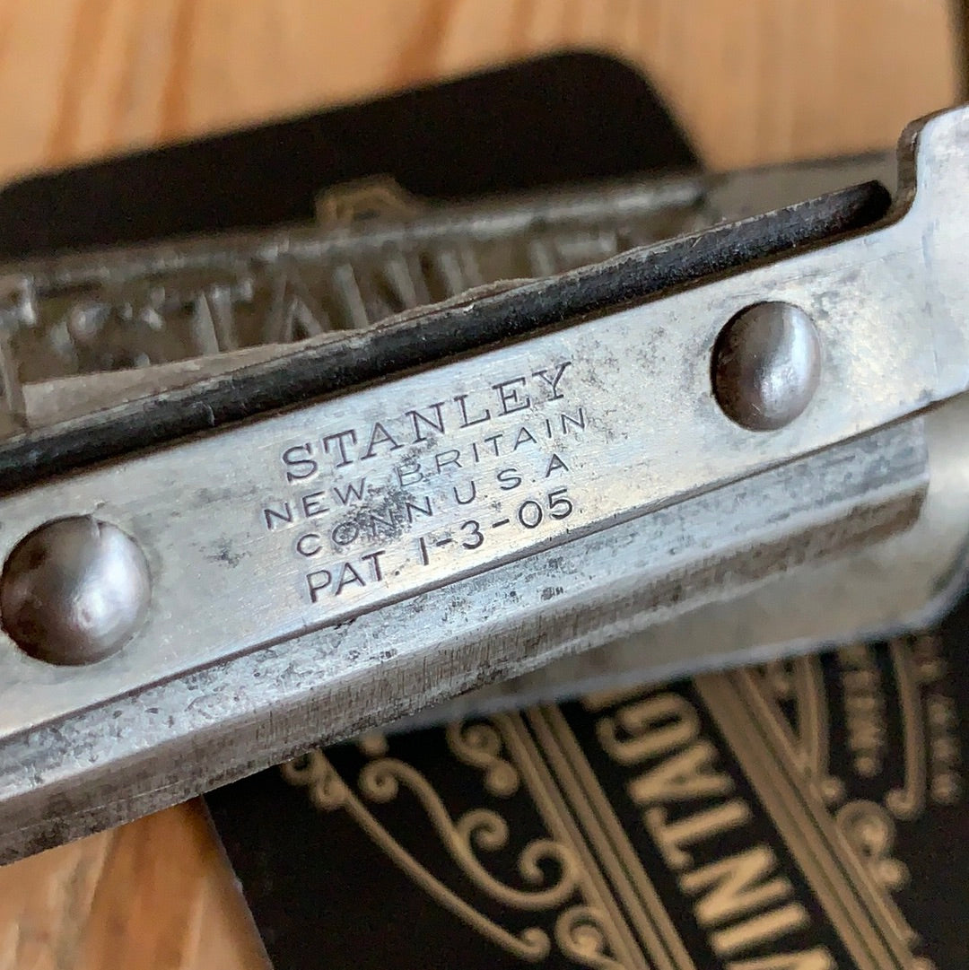 SOLD i139 Vintage nickel plated STANLEY No.75 RAZOR EDGE SHAVE spokeshave