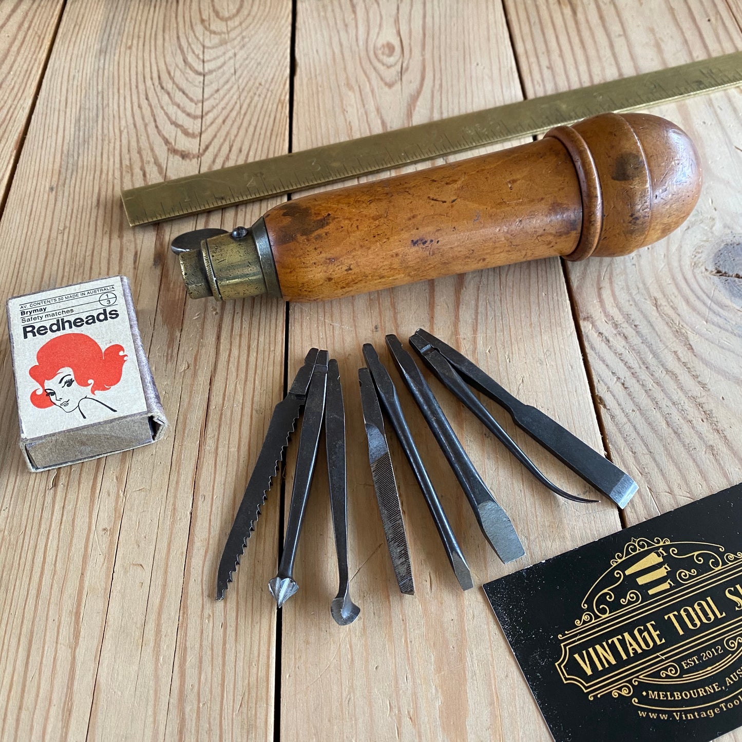 SOLD Vintage BOXWOOD MULTI TOOL with 8x bits T496