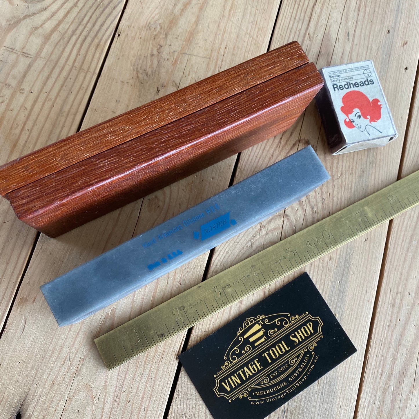 Antique NORTON Arkansas SURGICAL BLACK natural sharpening stone doctor dentist extra fine knife sharpening tool in box