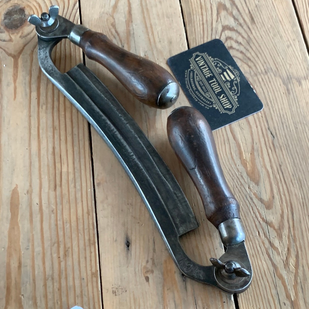 SOLD D813 Vintage JENNINGS USA wood shaving 8” DRAWKNIFE draw knife foldable handles