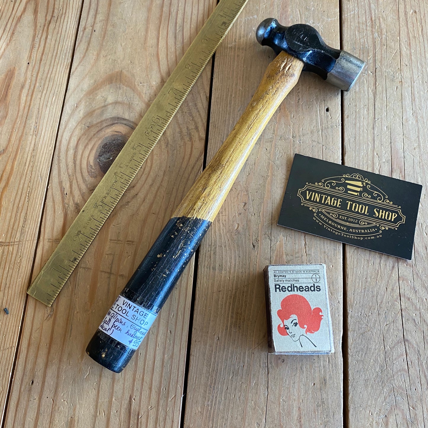 SOLD Vintage GILPIN England Ball Peen HAMMER T5464