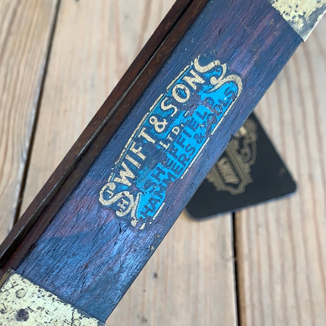 SOLD T9339 Vintage SWIFT SHEFFIELD England Rosewood & brass BEVEL