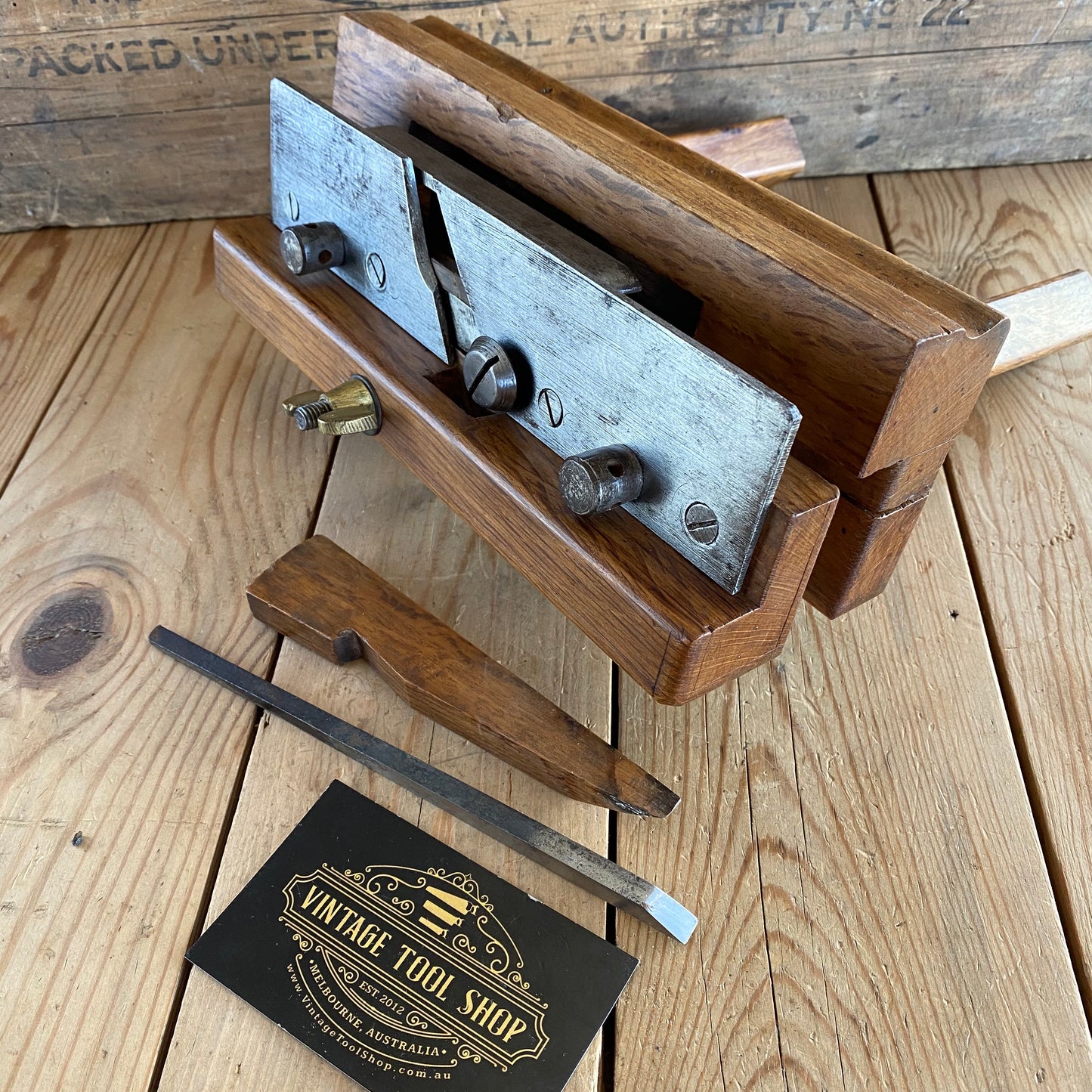 SOLD Antique Oak FRENCH PLOUGH Plane Y1788