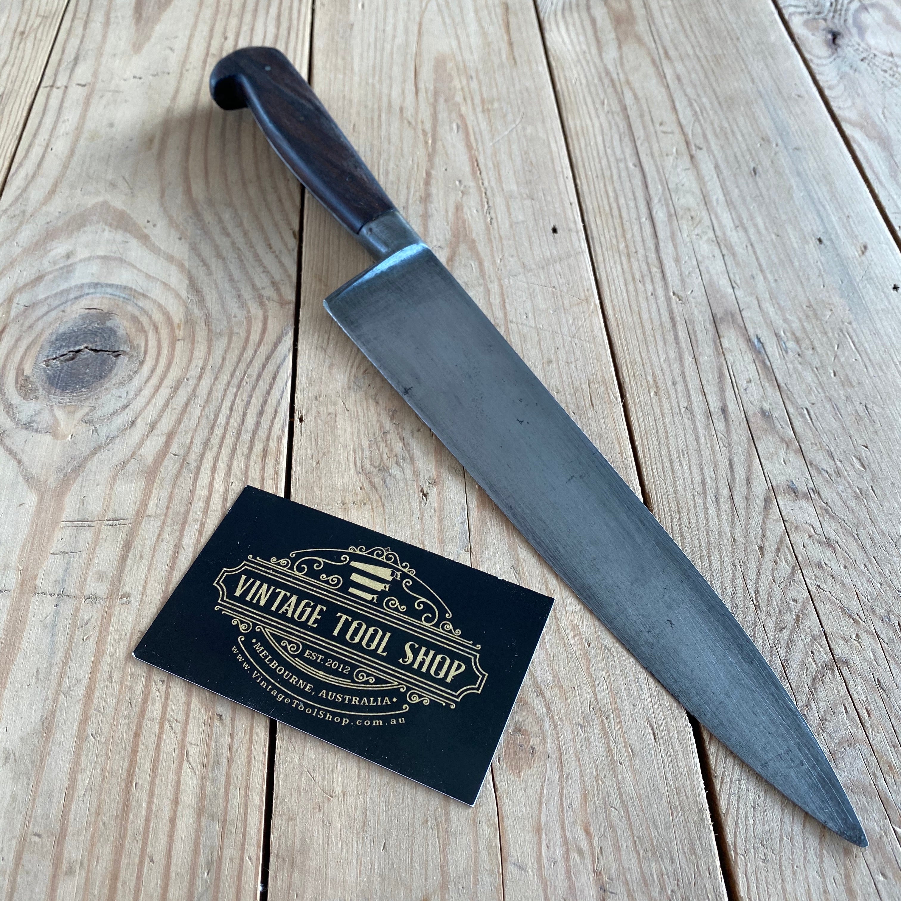 SOLD Vintage French Carbon Steel CHEFS KNIFE T6757 Vintage Tool Shop