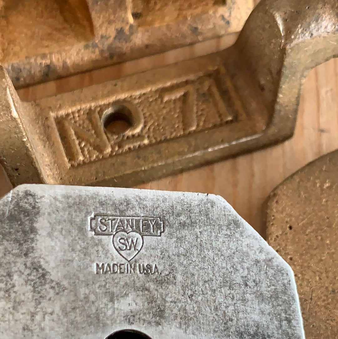 SOLD i127 Vintage rare STANLEY No.71 REBATE SHAVE spokeshave