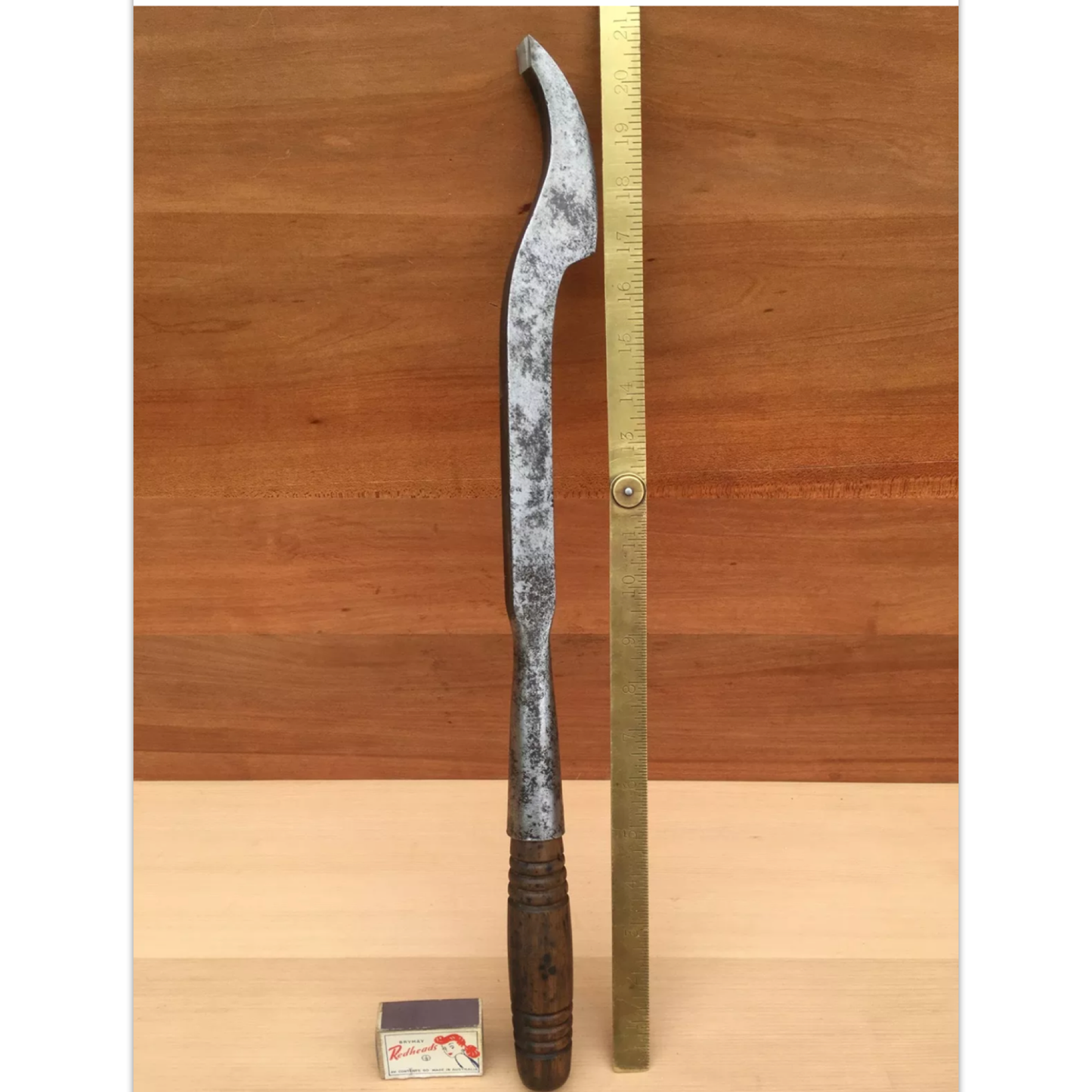 Antique WARD 9/16" SWAN NECK Mortise CHISEL