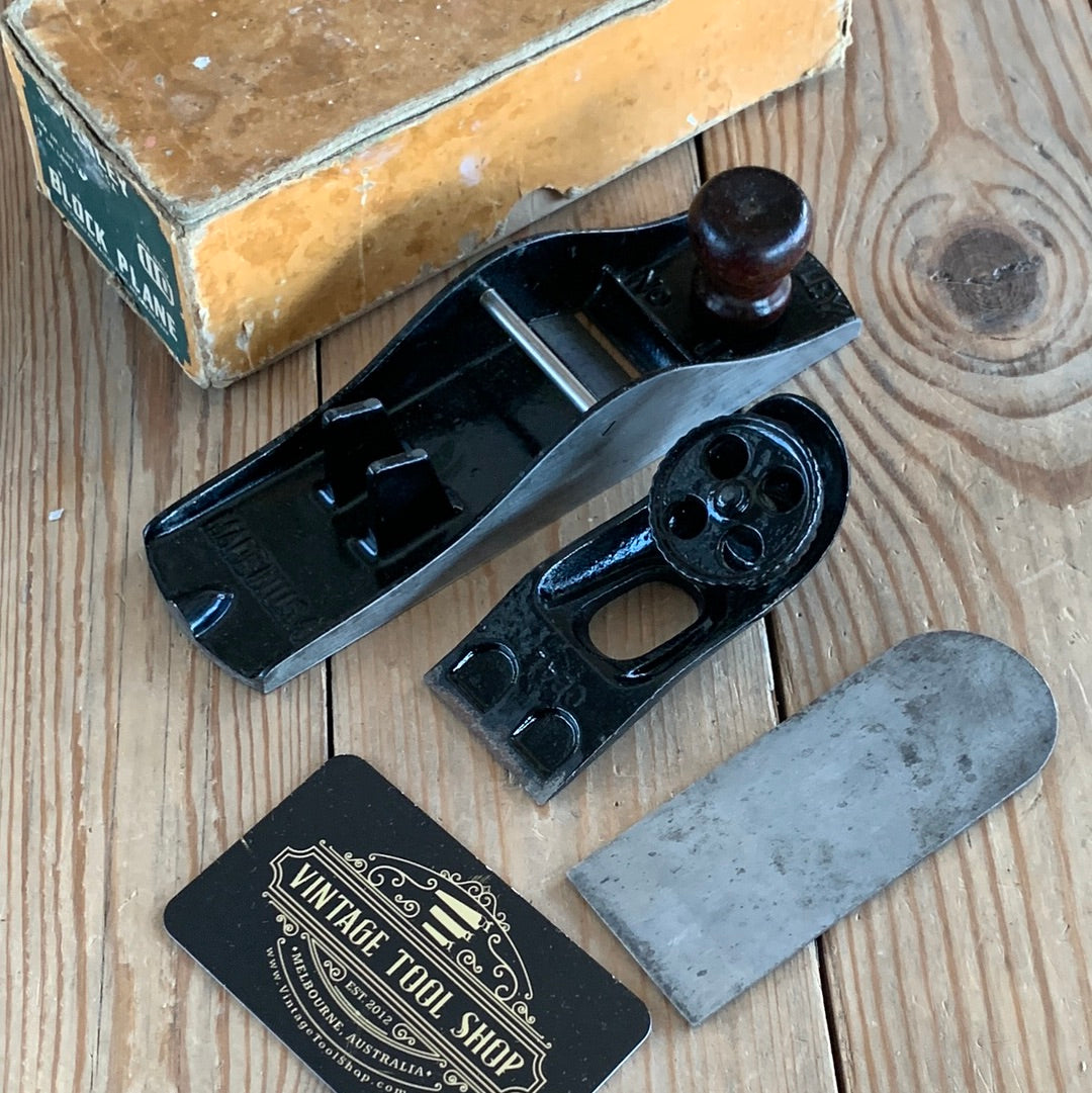 SOLD T9613 Vintage STANLEY Sweetheart No.110 BLOCK PLANE IOB