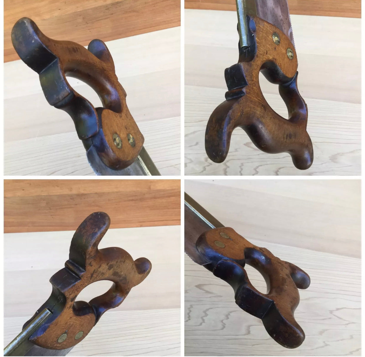 PREMIUM Quality SHARP! Antique SHALL LONDON BRASS BACK SAW Carcass Carcase saw