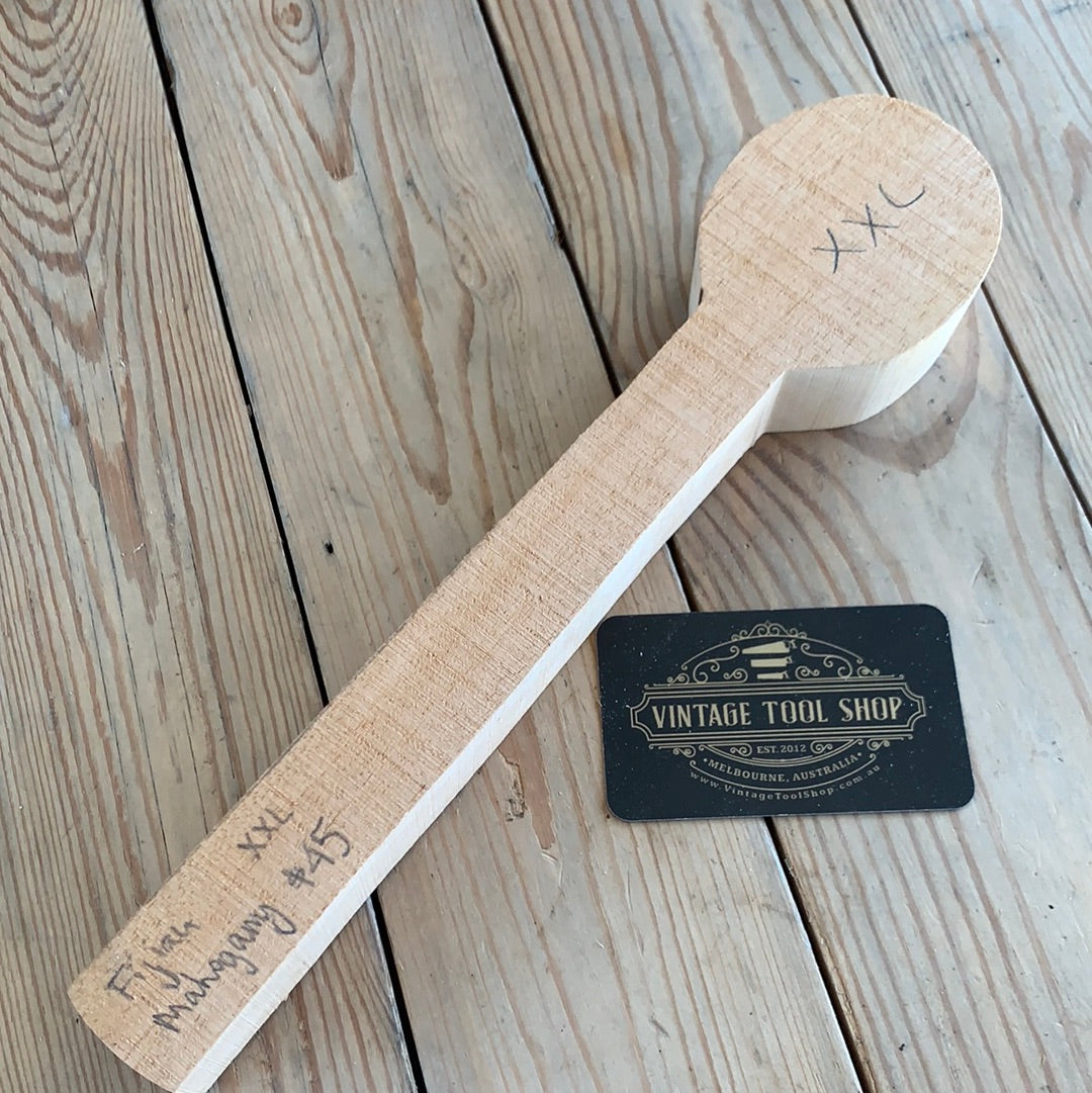 NEW! 1x Fijian MAHOGANY whittling SPOON carving BLANK