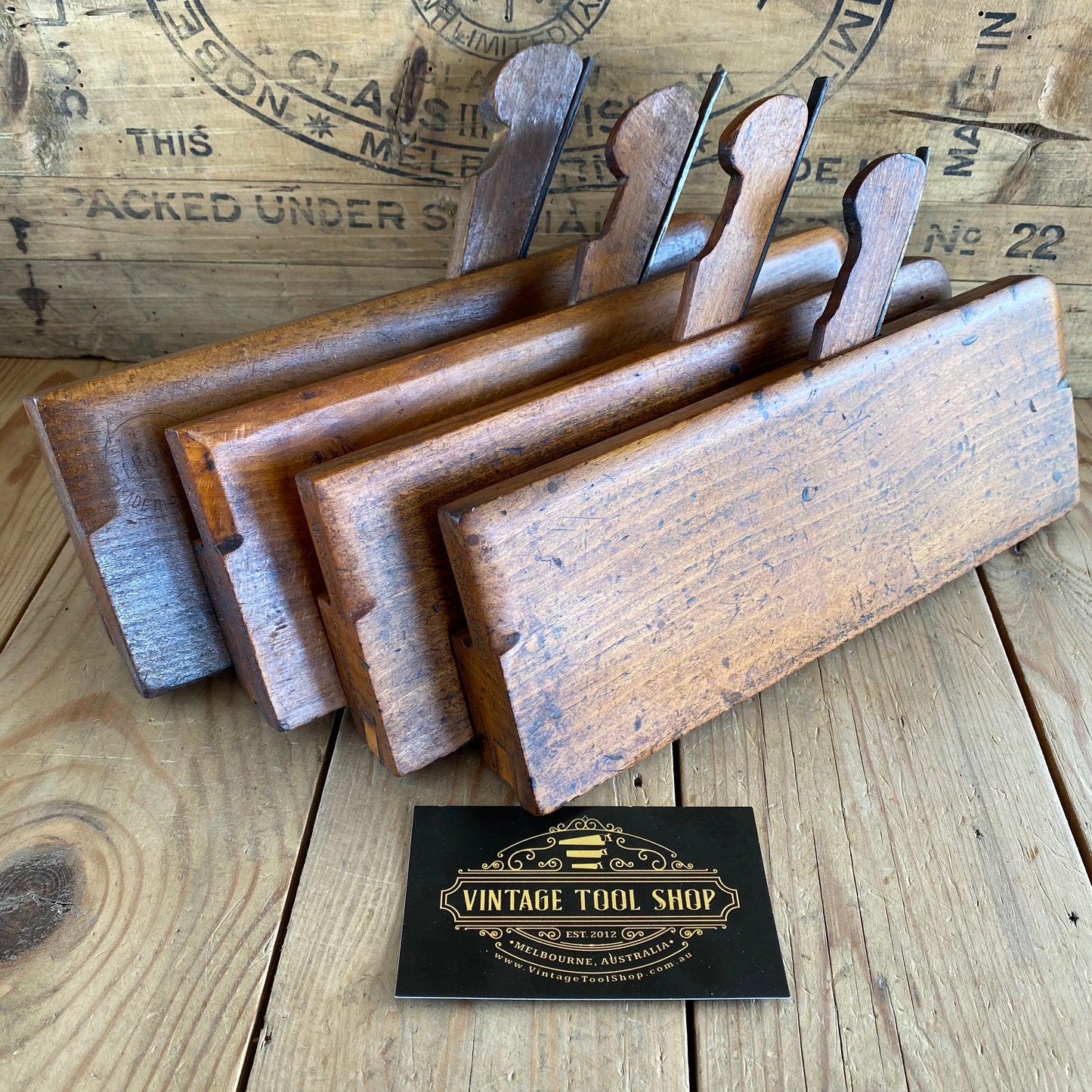 SOLD Antique SIDE BEAD Moulding Planes x 4 T1770
