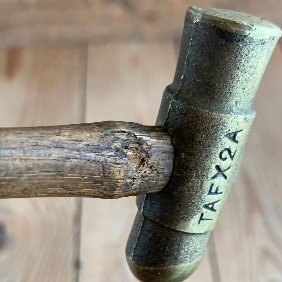 SOLD T8816 Vintage small BRASS jewellers HAMMER Plane Adjusting Hammer