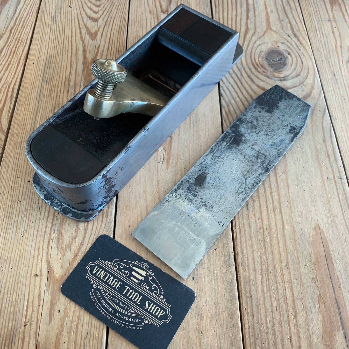 SOLD N169 Antique SPIERS Scotland INFILL MITRE PLANE with Rosewood infill