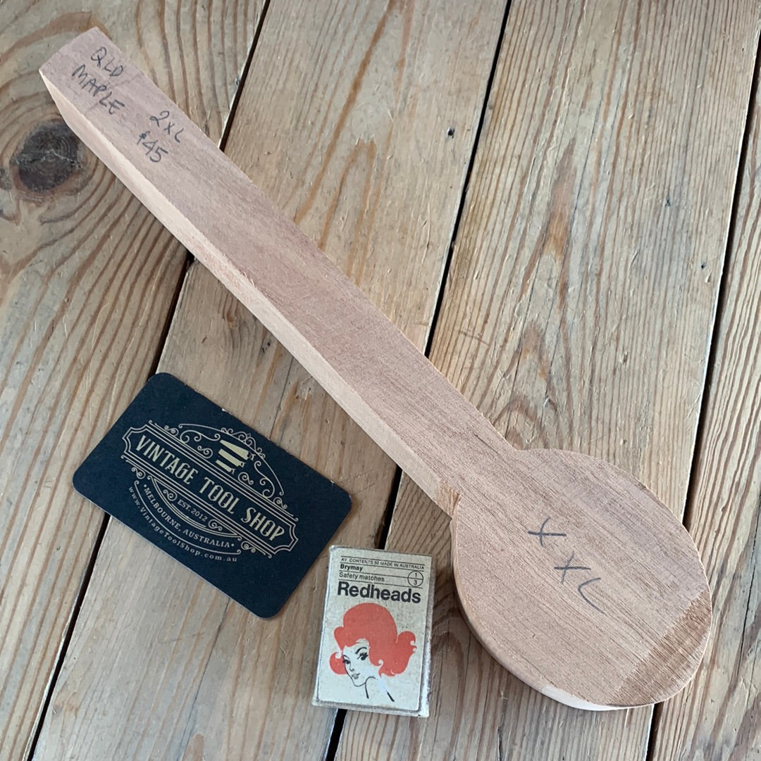 NEW! 1x QLD MAPLE whittling SPOON carving BLANK