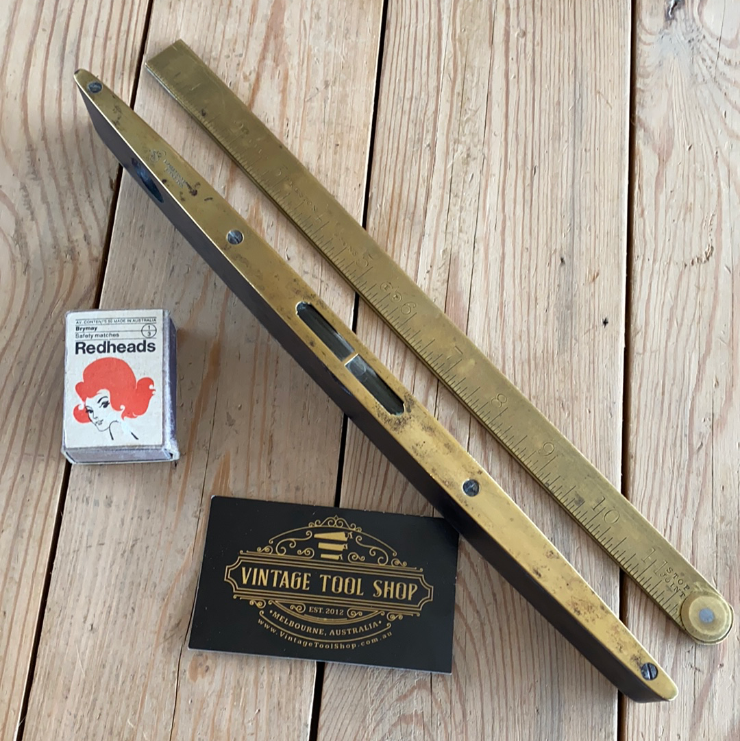 SOLD Antique PRESTON England Brass BOAT LEVEL T7067