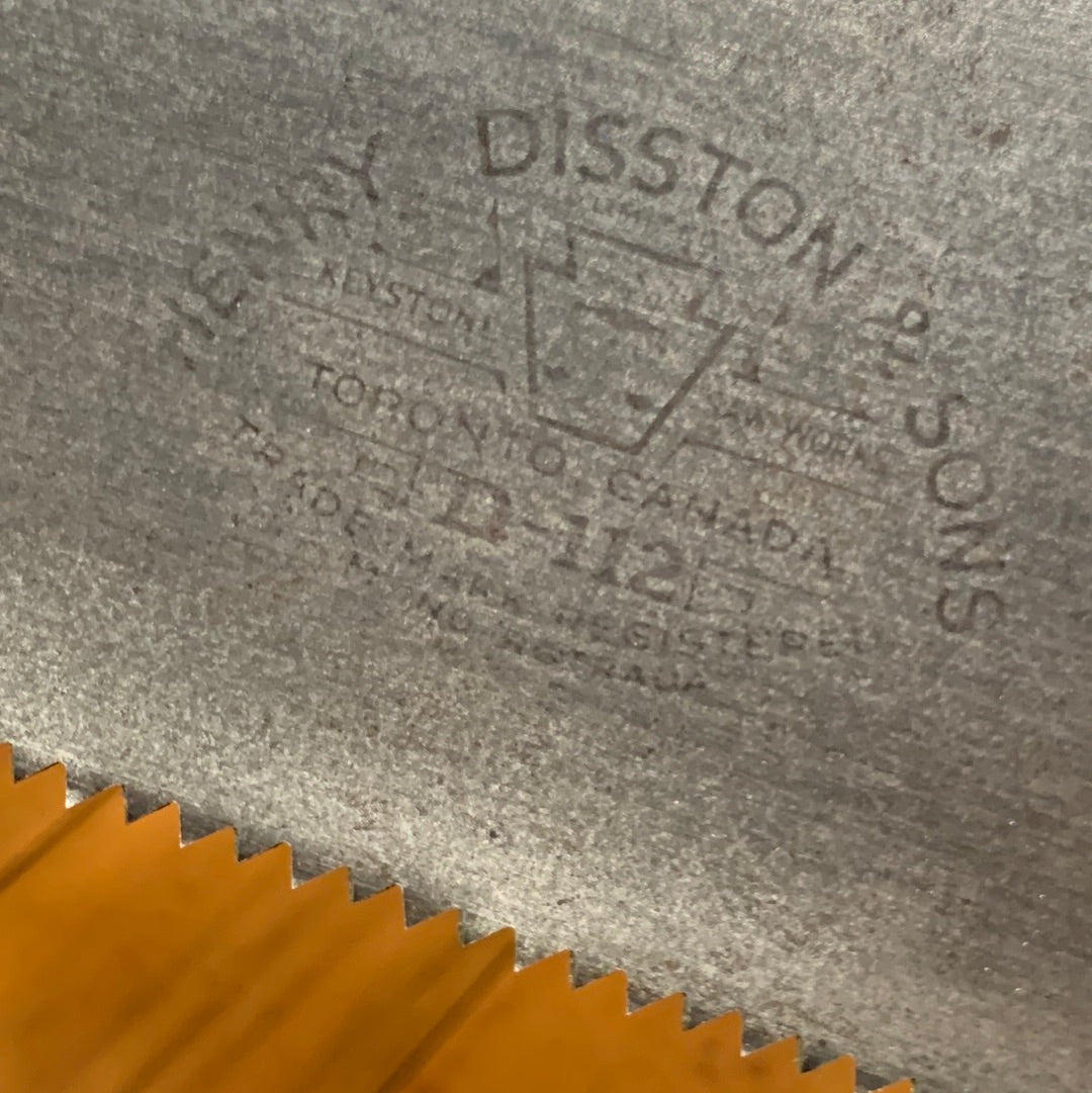 SOLD S375 Vintage SHARP & RARE! Premium Quality HENRY DISSTON & SONS D112 CROSSCUT SAW