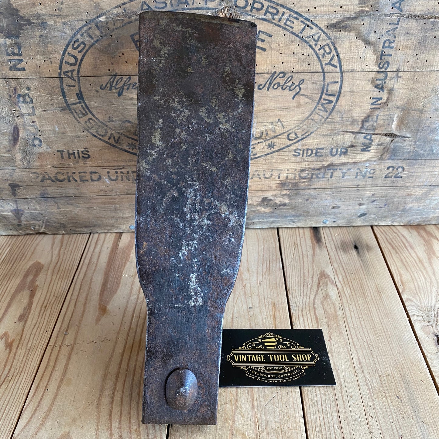 SOLD Antique French (STIRRUP) ADZE Y235