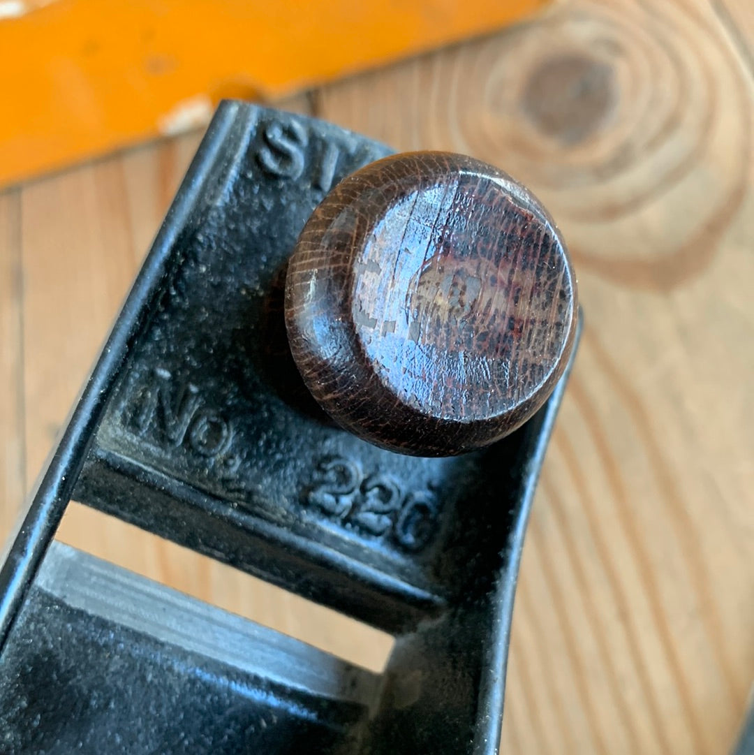 SOLD T9616 Vintage STANLEY Australia No.220 BLOCK PLANE original Box