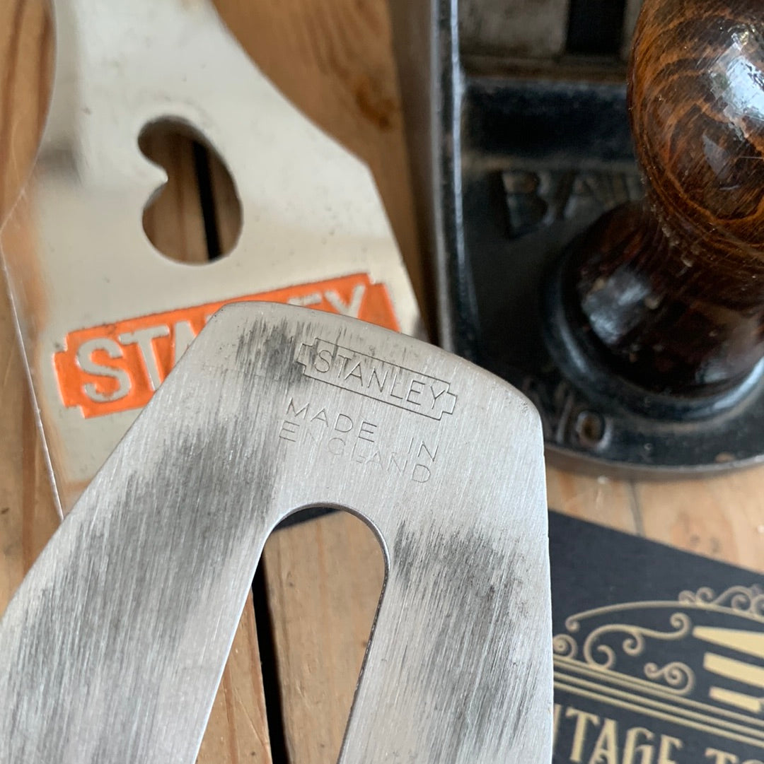 SOLD T9753 Vintage STANLEY England No.4 smoothing PLANE IOB B58