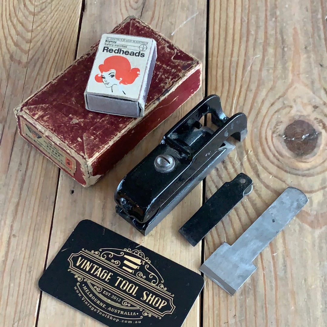 SOLD Vintage MILLERS FALLS USA No.4 BULLNOSE bull nose rebate PLANE IOB T8561