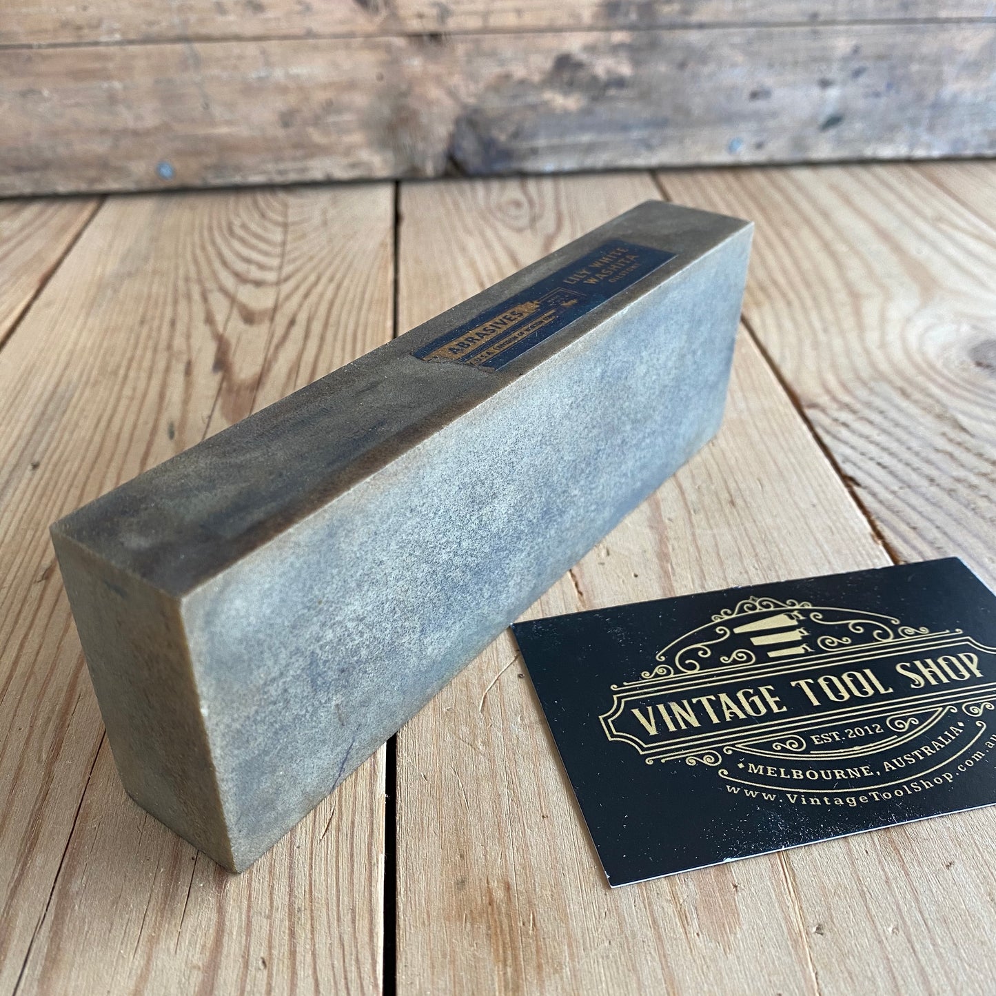 SOLD Vintage NORTON LILY WHITE Arkansas Washita Natural SHARPENING Stone T4137