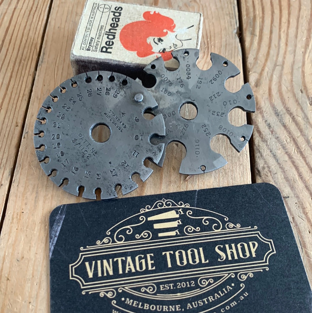 D355 Vintage 1x BECKERLEGGE England Standard WIRE GAUGE