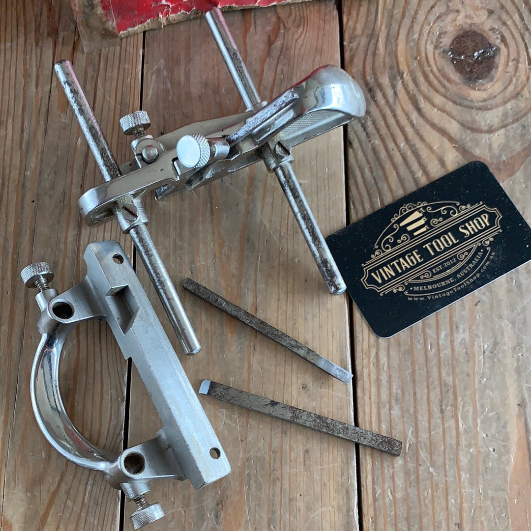 SOLD Vintage RAPIER England mini PLOUGH plane 3x cutters IOB B75