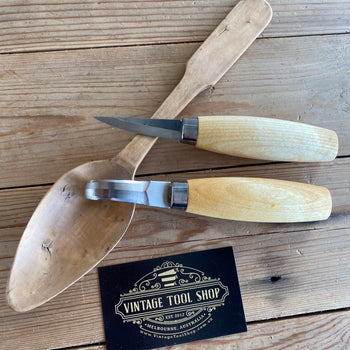 NEW Swedish MORA carving knife set hook spoon making whittling Sweden steel