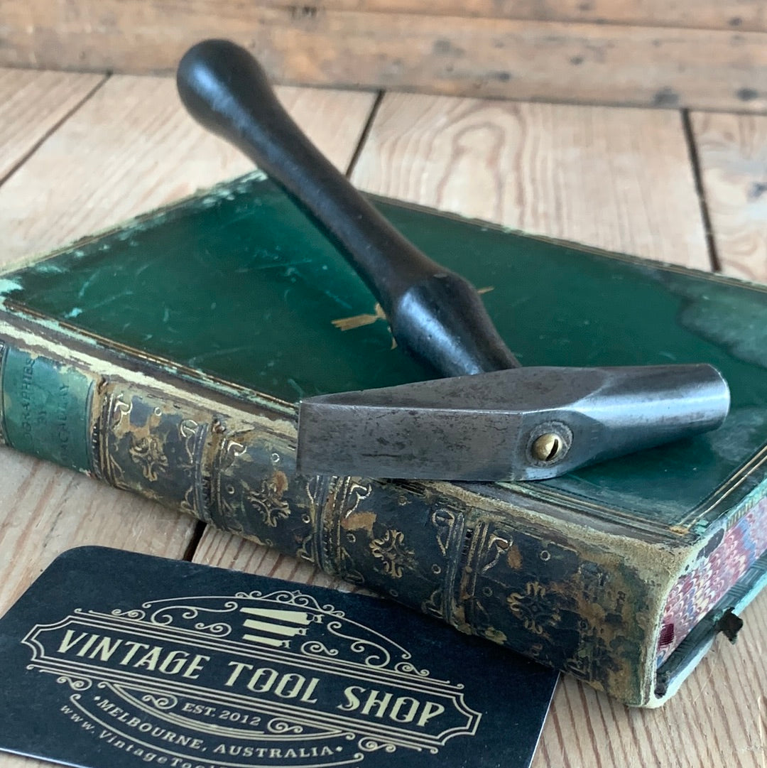 SOLD. D527 Vintage small jewellers watchmakers Metalwork HAMMER with ebonised handle