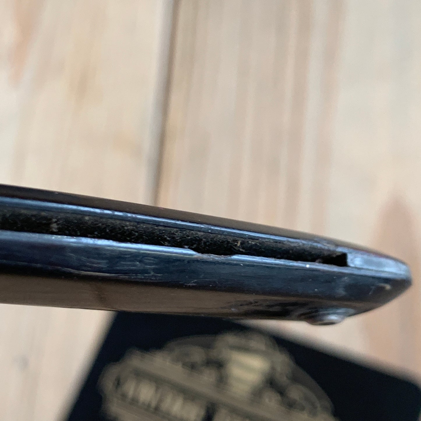 SOLD Antique Horn & Silver Stub Tail RAZOR by ROBINSON 1810-30 T531