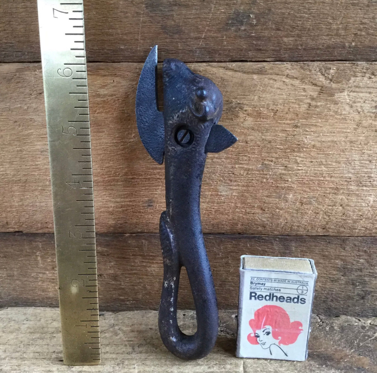 SOLD Antique Early BULLS HEAD Tin Can OPENER T1798