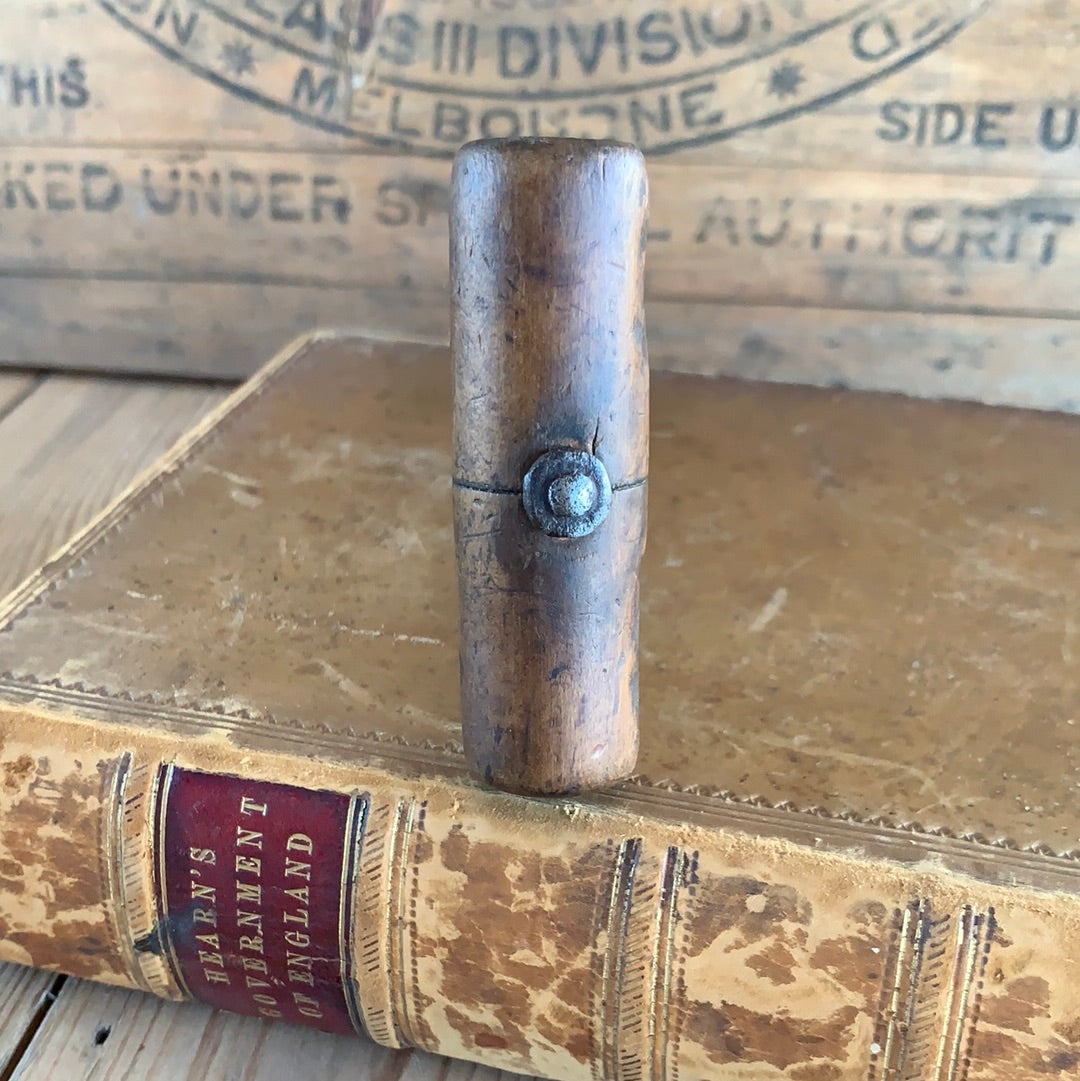 SOLD Antique wooden handle BOTTLE OPENER CORKSCREW T7532