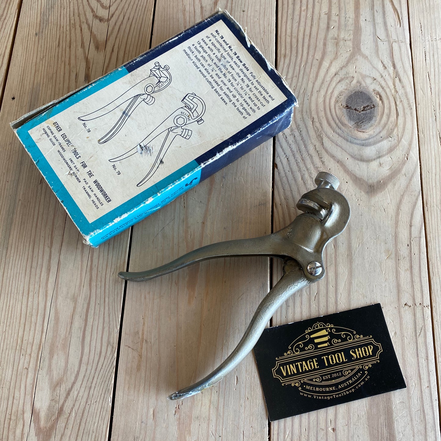 SOLD Vintage ECLIPSE England No.77 Saw set IOB T6846